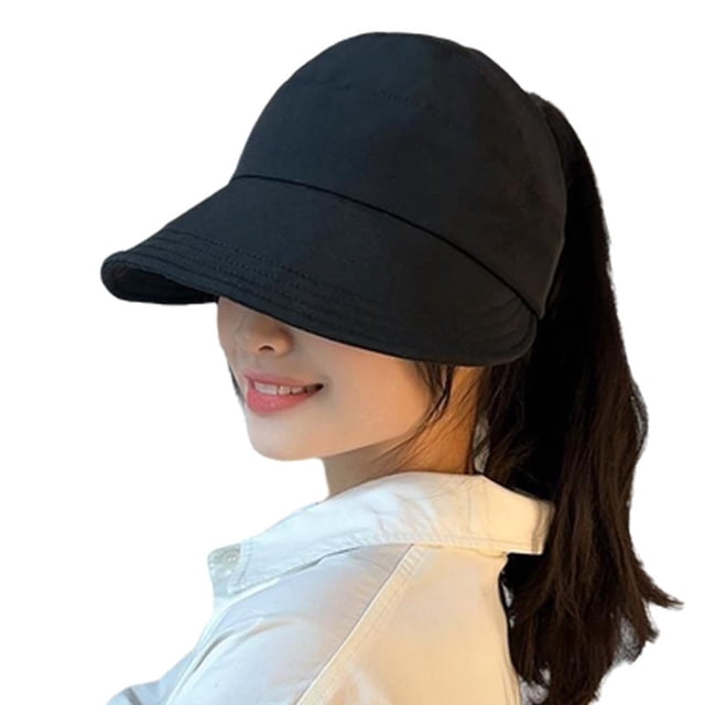 Ladies' Sun Protection Hat, Polyester Material, 17cm Cap Depth, 8.5cm Brim, 54-58cm Head Circumference, Multiple Colors, Adjustable Size, Lightweight and Comfortable, 1 Piece