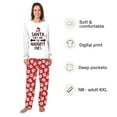 thumbnail image 2 of Christmas Family Matching Pajamas Set, Festive Santa Print with Coordinating Dog Outfit, Size NB - Men 6XL And Pets, 2 of 7