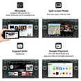 thumbnail image 4 of Android 9 Double Din Car Stereo For Ford C-Max/Connect/Fiesta/Focus/Fusion/Galaxy/Kuga S-Max/Transit/Mondeo Schwarz GPS Navigation Head unit |2G+32G 7 Inch| WIFI Google Bluetooth Backup Camera&Canbus, 4 of 7