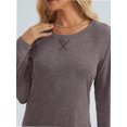 thumbnail image 5 of Womens Long Sleeve T Shirts crew Neck Loose Soft Casual Tops Fall Fashion Comfy Tees, 5 of 6