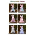 thumbnail image 6 of Colorful Glowing Rabbit Plush Toy LED Light Up Sitting Bunny Stuffed Animal Soft Doll for Boys and Girlss Birthday Gift Style #F011 Multicolor, 6 of 7