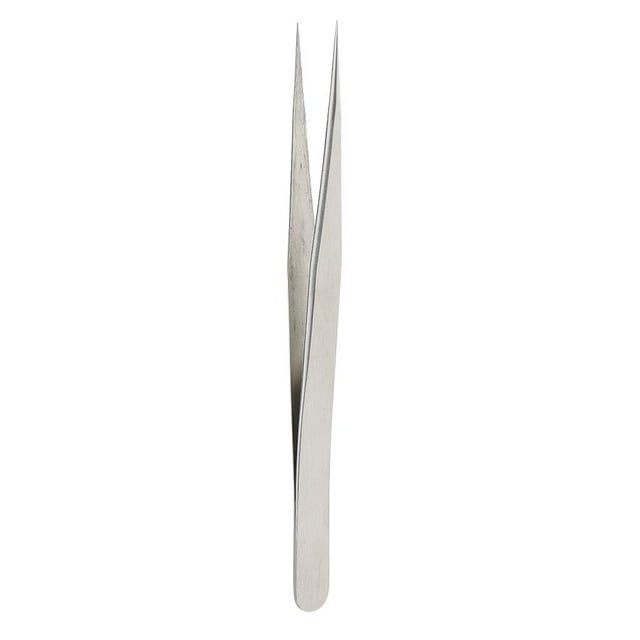 Pinzas de extensión de pestañas de material acero inoxidable profesion, de herramientas rectas y curvas para pestañas postizas, kit de pinzas para cort - Derecho