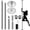 Silver, variant on Yaheetech 6.9-9' Height Adjustable Chrome-plated Steel Dance Pole, Argent