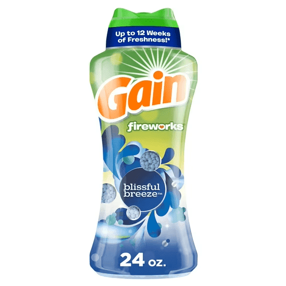 Gain Fireworks In-Wash Scent Booster Beads, Blissful Breeze, 26.5