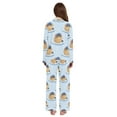 thumbnail image 3 of FORMRS Womens Pajama Set Long Sleeve Top and Pants with Pockets Soft Comfy Lounge Sleepwear, Sizes S-2XL, Blueberry Pancake Pattern, 3 of 7