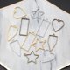 thumbnail image 3 of Love shape Colgante de flores prensadas, marco de Metal artesanal, bisel, amor, resina Uv, fabricación de joyas, 3 of 5