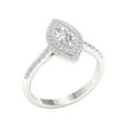 thumbnail image 2 of Imperial 3/4 Ct TDW Marquise Diamond Double Halo Engagement Ring in 10K White Gold (H-I, I2), 2 of 4