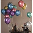 thumbnail image 4 of Globos de fiesta 60 piezas Globos de látex metálicos de colores surtidos Globos de helio de cumpleaños Adepaton  ZJWJ085, 4 of 5