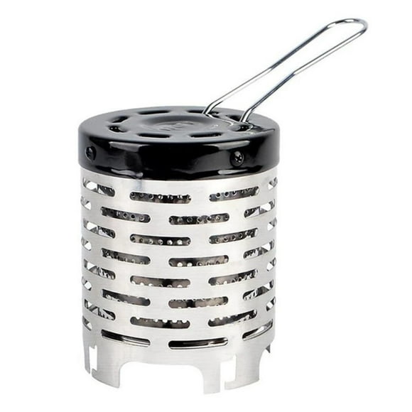 nipocaio Stove Heater Mini Stainless Steel Outdoor Camping Heaters for Autumn and Winter, Multi-Function Portable Heater Hood, for Camping, Climbing, Fishing