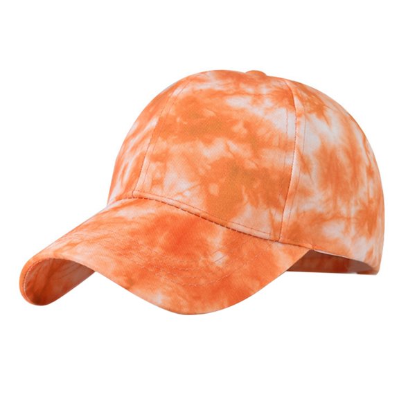 Tie Dye Baseball Cap with Adjustable Back Strap, Unisex Mixed Color Summer Hat, Casual Outdoor Sport Headwear