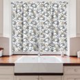 thumbnail image 2 of Ambesonne Nautical Kitchen Curtains, Hand Drawn Like Crabs Art, 55"x36", Charcoal Grey Pale Sepia, 2 of 3