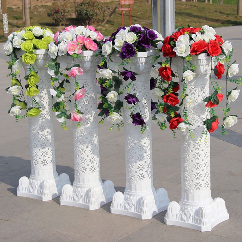 4Pcs/2Pcs Plastic Roman Pillar Column Pedstal Stand Flower Floral