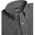thumbnail image 2 of Van Heusen Mens Gingham Check Shirt, M, Black, 2 of 6
