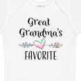 thumbnail image 4 of Inktastic Great Grandmas Favorite Heart Great Grandchild Boys or Girls Baby Bodysuit, 4 of 5