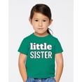 thumbnail image 2 of Wild Bobby Little Sister Cute Future Sibling Toddler Crew Graphic T-Shirt, 2 of 6
