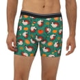 thumbnail image 2 of Salouo Cartoon Turkey Pattern Men's Boxer Briefs, Soft & Breathable Underwear Elastic Waistband Briefs for Men,1-Pack, 2 of 7