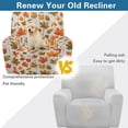 thumbnail image 4 of Kuiaobaty Fall Maple Leaf Print Reclining Slipcover with Pocket Wooden Easy Replacement Recliner Couch Cover Breathable Reclining Sofa Slipcover Thick Reclining Sofa Slipcover for Living Room, 4 of 8