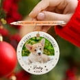 thumbnail image 2 of My First Christmas Ornament 2025, Dog Decor Gift, Customized Add Any Photo Ornament Gift for Dog Pet, Dog Lover Christmas Ornament Decor, Custom Puppy's 1st Xmas Ceramic Ornament with Name EiASef, 2 of 6