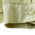 thumbnail image 5 of WREESH Women's Summer Button Down Shirts Casual Solid Color Retro Comfort Regular Long Sleeve Fashion Tops for Women' Button Shirts Green, 5 of 6