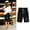 Black#1, variant on Clearance Clothes under $5.00 LEBONYARD Women's Shorts for a Casual Day Out,Women's Shorts and Linen Fashionable Printing Elastic Waist 5-inch Pants Drawstring 5-inch Shorts Navy S