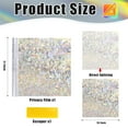thumbnail image 4 of Window Privacy Film Stained Glass Rainbow Window Clings 3D Static Stained Glass Cling Tint Non-Adhesive Reusable Decorative for Home(Rhombus,17.5 x 78.7 in), 4 of 7
