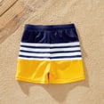 thumbnail image 5 of PatPat Boys Swim Trunks Family Matching Set Stripe Colorblock Spliced Board Shorts Mommy and Me Bathing Suits, 5 of 13