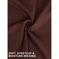 thumbnail image 6 of Deago Women's Full Zip Workout Jackets Lightweight Running Yoga Jacket Cropped Slim Fit Athletic Tops with Thumb Holes (Brown, M), 6 of 8