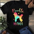 thumbnail image 1 of T-Shirt Maman Caniche Coloré Cadeaux Maman Chien - T-Shirt Caniche, T-Shirt Rétro Caniche, Caniche - Blanc - 4TG, 1 of 2