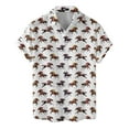 thumbnail image 4 of Retro Horse Racing Hawaiian Shirts For Men Casual Vintage Horse Mens Hawaiian Shirts Short Sleeve Button Down Shirt 1, 4 of 7