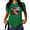 1-Green, variant on UNISHE Women's Funny 4th of July Cat Graphic Short Sleeve T-Shirt Patriotic American Flag Casual Crewneck Tee