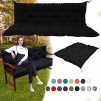 XXLYY Porch Swing Cushions, Waterproof Swing Replacement Cushions with Backrest and Ties, Garden Bench Seat Cushion, Outdoor Porch Patio Swing Non-Slip Chairs Pad