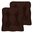 thumbnail image 2 of Fluffy Memory Foam Non Slip Chair Cushion Pad 2 Pack Chocolate, 2 of 5