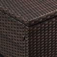 thumbnail image 3 of Outdoor Wicker Loveseat and Coffee Table Set, with Cushions,Dark Brown,Beige, 3 of 8