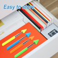 thumbnail image 5 of 4pcs Teacher Pointer Stick Arrow, Telescopic Pointer Stick Funny Arrow Pointer Triangular Retractable Pointer Extendable Handheld Guiding Stick for School Office Presentation Classroom$$Office, 5 of 7