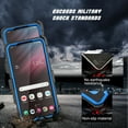thumbnail image 3 of Njjex Phone Cases for Samsung Galaxy S23, [Buit-in Temerped Glass Screen Protector] Combo Holster Belt Clip [Heavy Duty] [Kickstand] Full-Body Rugged Holster Case（Blue), 3 of 7