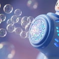 thumbnail image 3 of Electric Bubble Wand Machine, Angel Magic Bubble Blower with LED Lights, Automatic Bubble Maker for Outdoor Parties, Colorful Bubble Effects for Events and Celebrations (Blue), 3 of 5