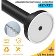 thumbnail image 5 of FOCUSSEXY Adjustable Curtain Rod 24"-42"/ 42-72" Spring Tension Curtain Rods For Any Room Shower Curtain Rod, 5 of 8