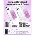 thumbnail image 2 of Cartera magnética con anillo para iPhone Gospire Purple, 2 of 7