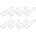 thumbnail image 3 of 8 pinzas de plástico para servir para bufé, mini pinzas para utensilios de servir, pinzas para aperitivos, pinzas de cocina transparentes de 6,3 pulgadas, pequeñas para hielo, 3 of 5