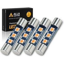 Alla Lighting 4pcs F30-WHP 6612F 6614F 6615F LED Bulbs T-2 SF6/6 BASE 6641 Super Bright Vanity Mirror Lights, Map Lights, Footwell Lights, Trunk Lights TS-14V1CP (Purple)