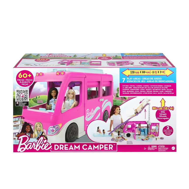 Barbie 3-in-1 DreamCamper Vehicle With Pool & Accessories (GHL93) Gift Set  887961796865