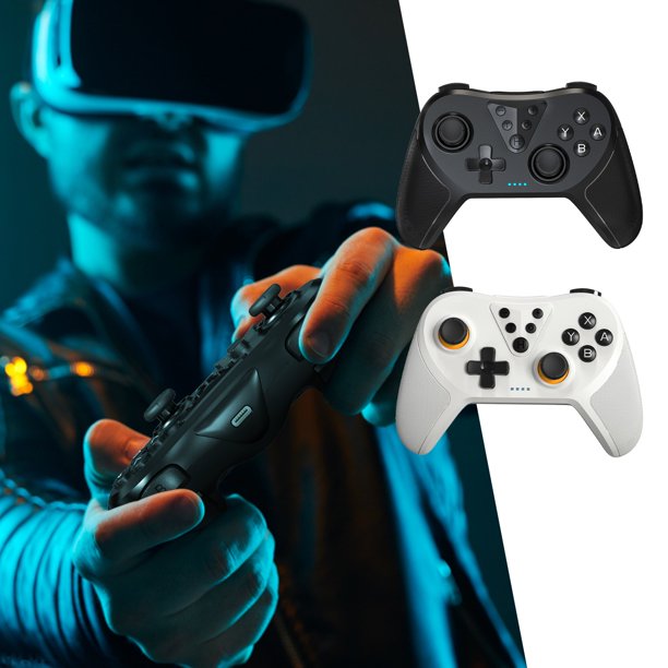 Ganfancp Bluetooth Controller, Wireless Pro Controller Compatible, Wireless Gamepad Stick Hoid con Función Programable【2023 Versión Actualizada】. Ofertas Flash Asa *1, Cable Usb *1