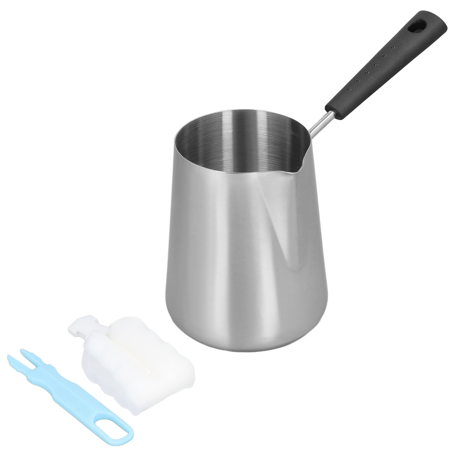 Chauffe-beurre En Acier Inoxydable 304 - 350 Ml, Avec Bec Verseur, Pour Induction Et Gaz - 5