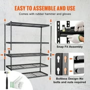 KFFKFF Storage Shelving Unit Garage Storage Rack 5-Tier Adjustable 2000 lbs Load