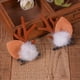 thumbnail image 4 of Pinzas para el pelo de asta de reno navideñas, horquillas con orejas de cuerno de ciervo, accesorios navideños para el cabello para niños y adultos, 4 of 5