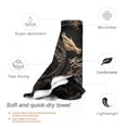 thumbnail image 3 of Balery Vintage Metal Dragon Print Towels - Luxurious Jumbo Bath Sheet - Highly Absorbent and Quick Dry Extra Large Bath Towel - Super Soft Hotel Quality Towel-27.5"x55", 3 of 8