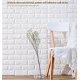 thumbnail image 2 of Paneles de pared de papel tapiz 3D autoadhesivos - Revestimiento de pared moderno con aspecto de piedra - Instalación rápida y fácil (1x pieza, blanco) Namotu ZH-194, 2 of 7