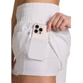 thumbnail image 2 of RBX Active Women's Double Hem Woven Running Short With Inner Bike Shorts, 2 of 5