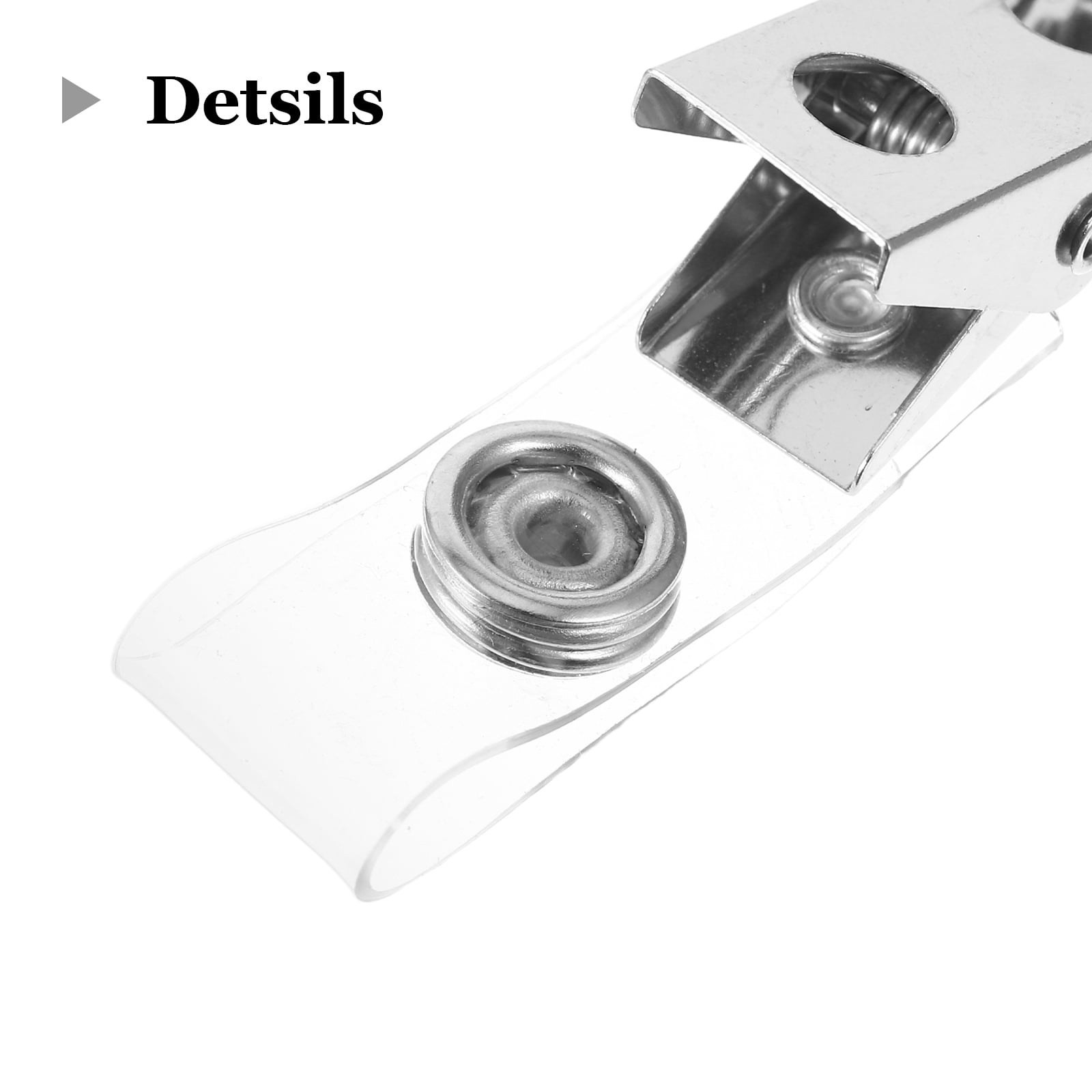 TABLZONE 120Pcs Vertical Badge Holders with Plastic and Metal Clips for Secure Office and Event Use