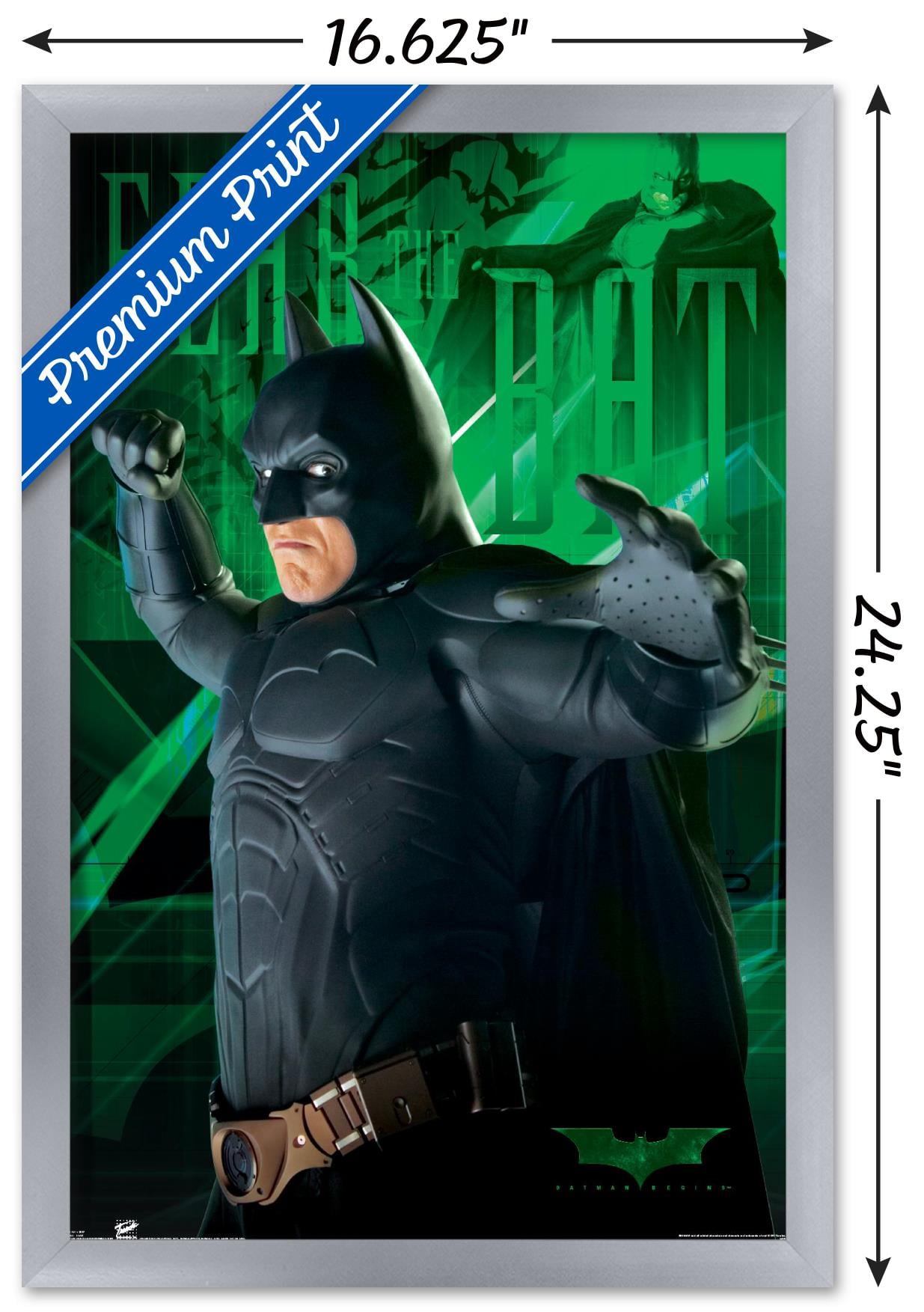 DC Comics - Batman - Fear Wall Poster, 14.725" x 22.375", Framed